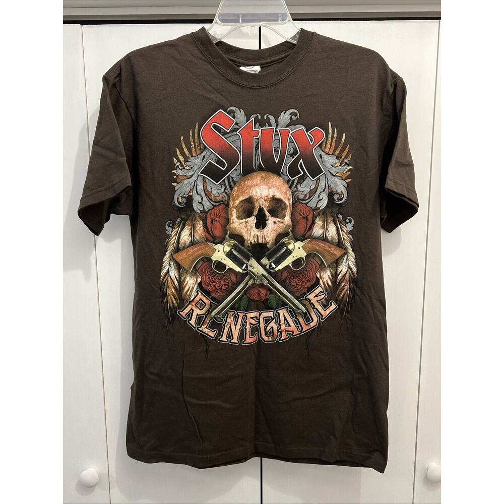 2014 Styx Renegade North American Tour Classic Rock T-Shirt Men's Sz MEDIUM, EUC